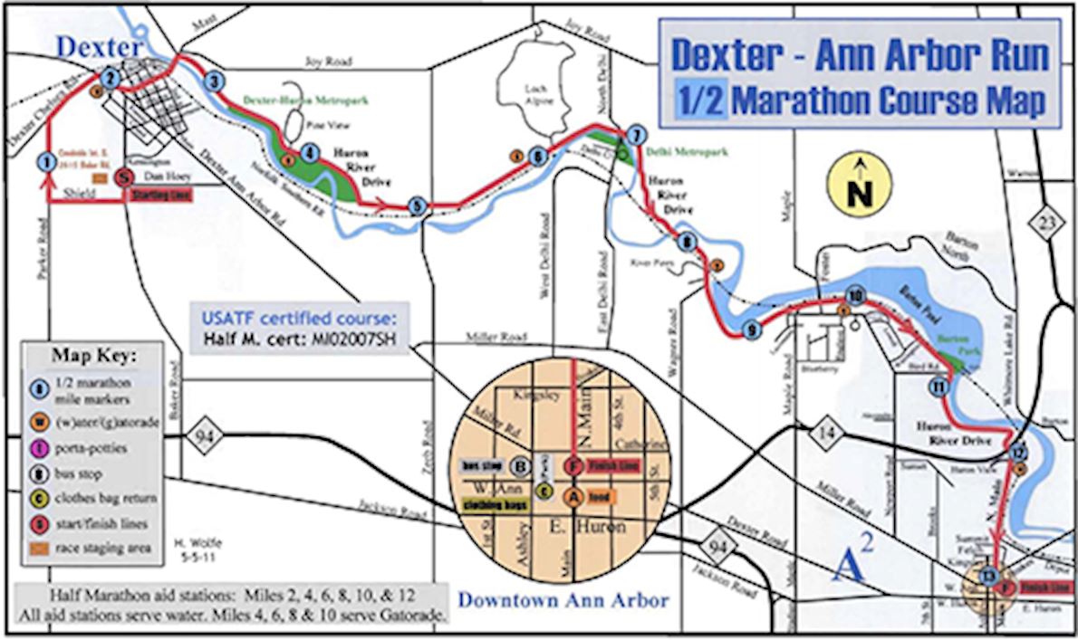 DexterAnn Arbor Run Half Marathon World's Marathons