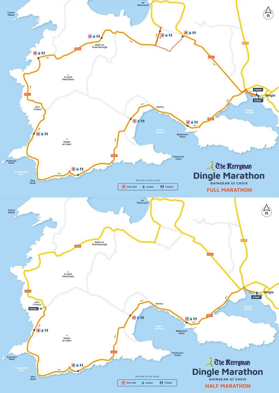 Dingle Marathon Route Map