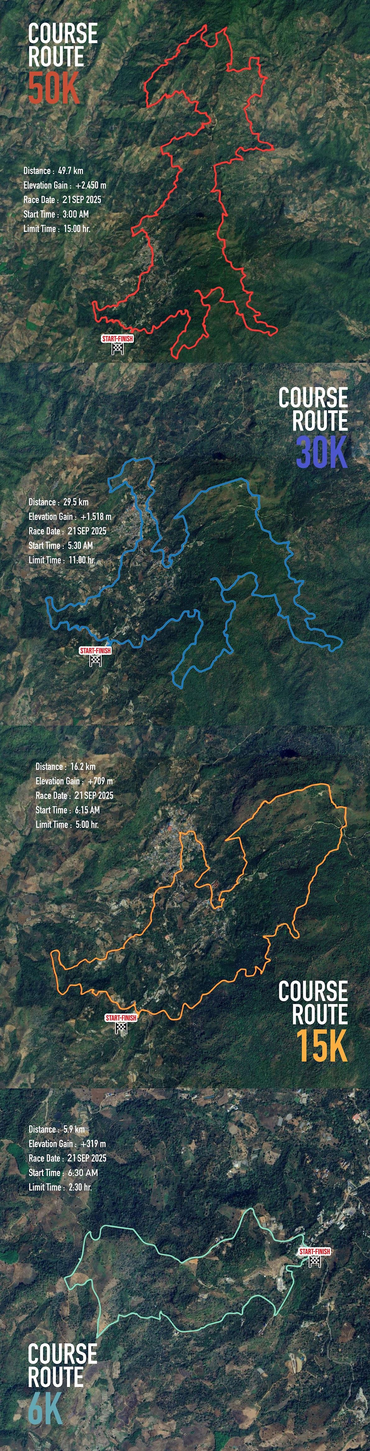 Doi Chang Trail - Last Edition Routenkarte