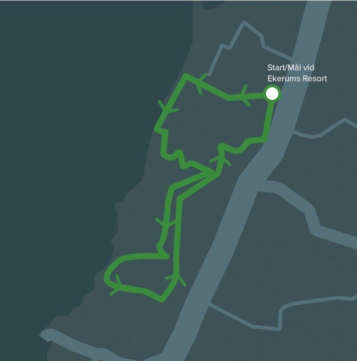 Ekerumsloppet Route Map