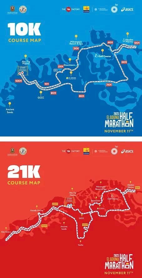 El Gouna Half Marathon Mappa del percorso