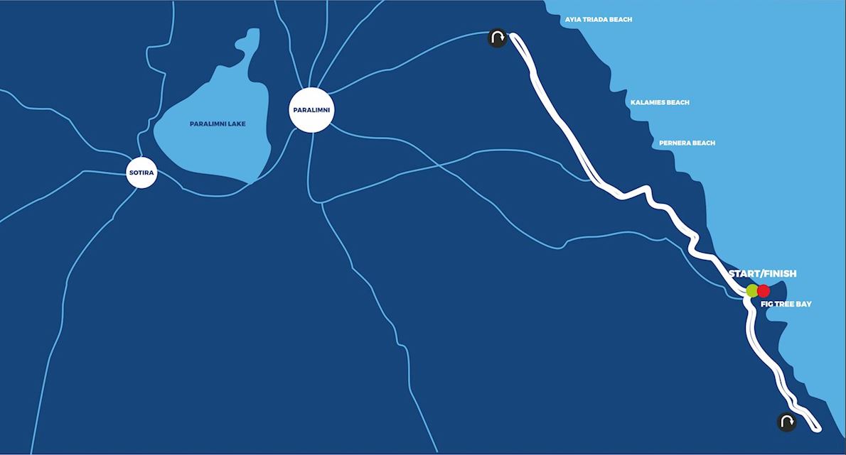 Famagusta Run Mappa del percorso