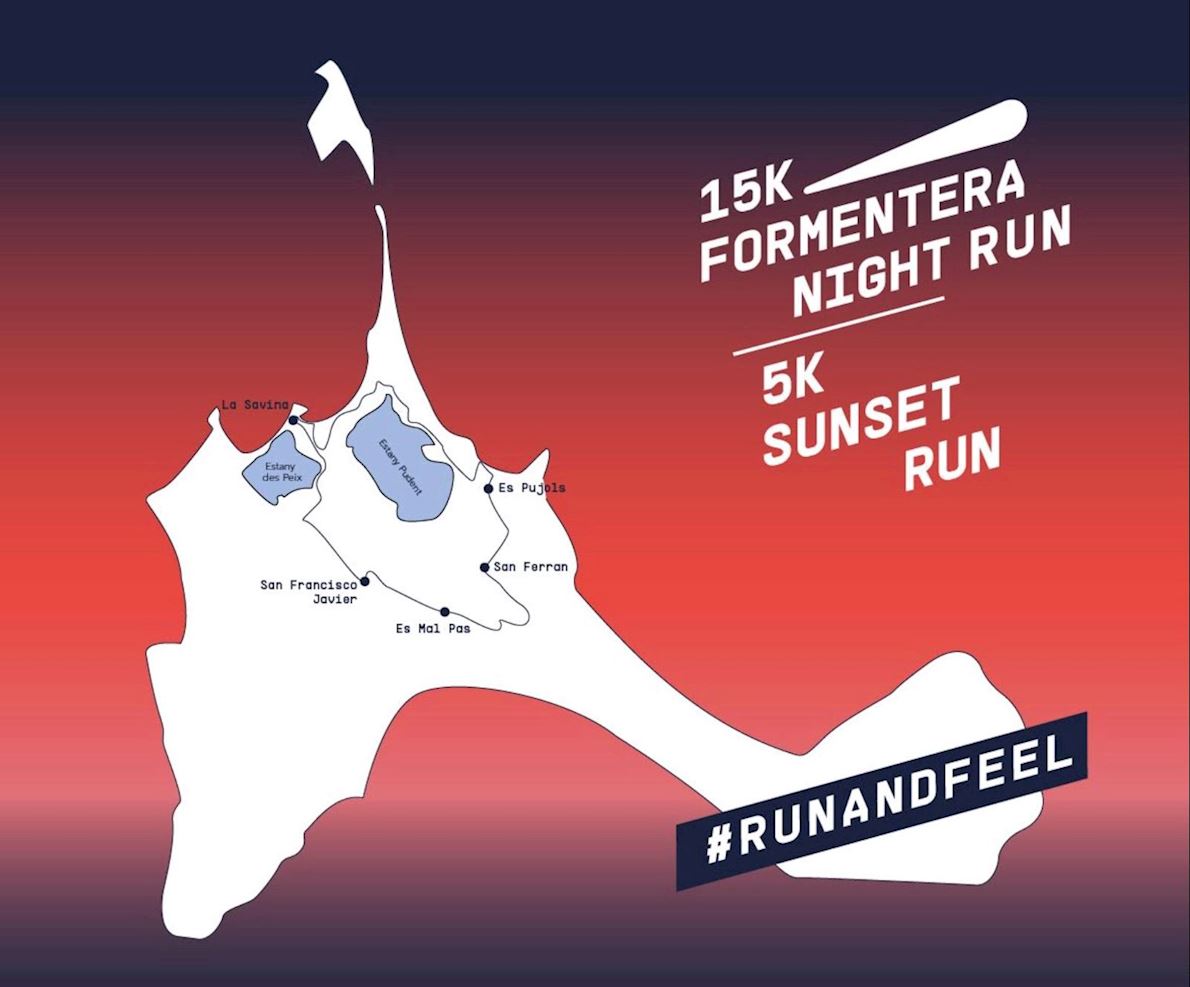 15K Formentera Night Run Mappa del percorso