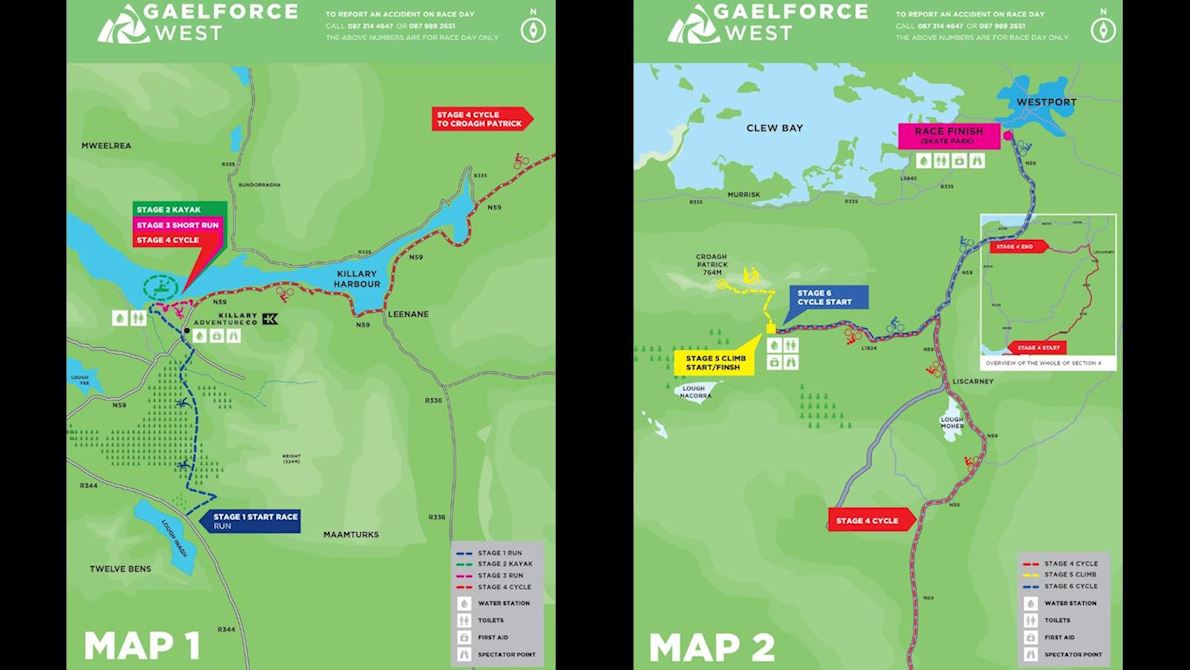Gaelforce West - Adventure Race Route Map