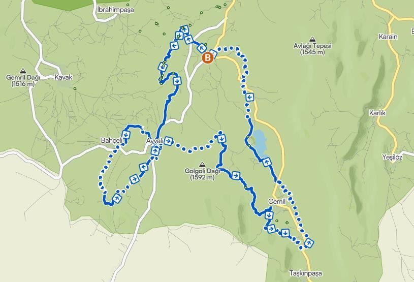 Gomeda Ultra Trail Route Map
