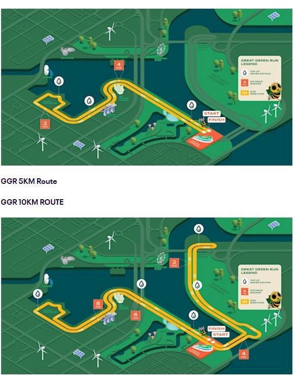 Great Green Run Route Map