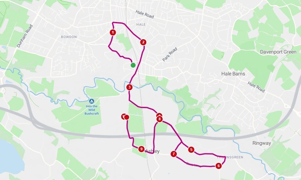 Watersons Hale 10K & Ashley Hall 3K Route Map