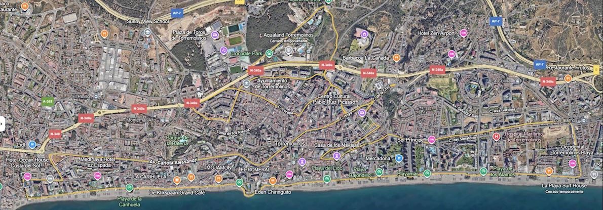 Half Marathon de Torremolinos MAPA DEL RECORRIDO DE