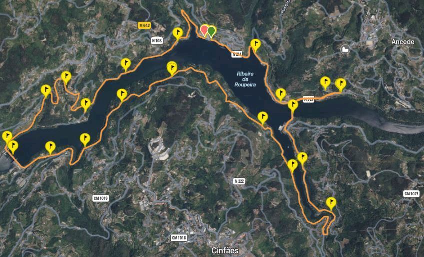 Half Marathon Douro Verde Routenkarte