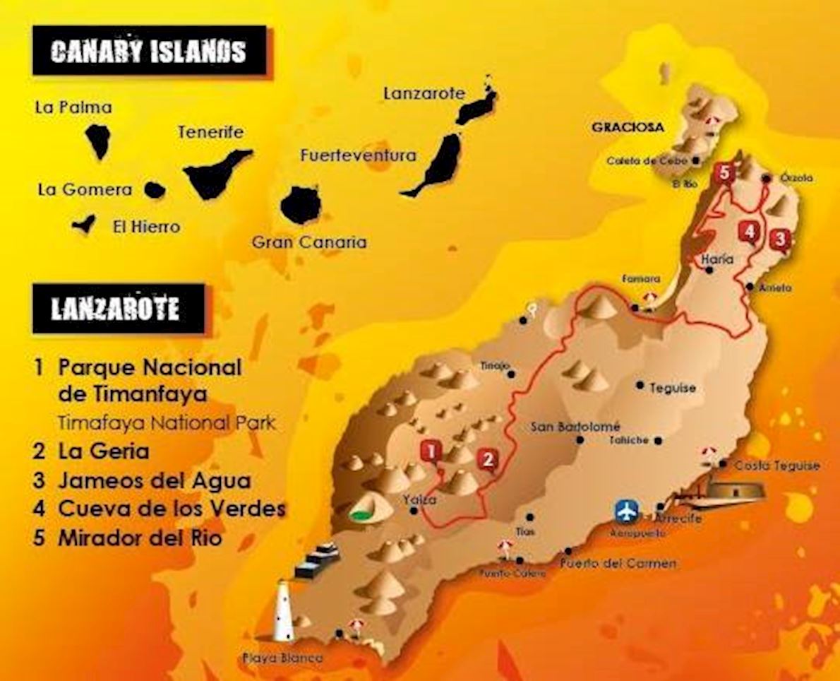 Haría Extreme Lanzarote Route Map