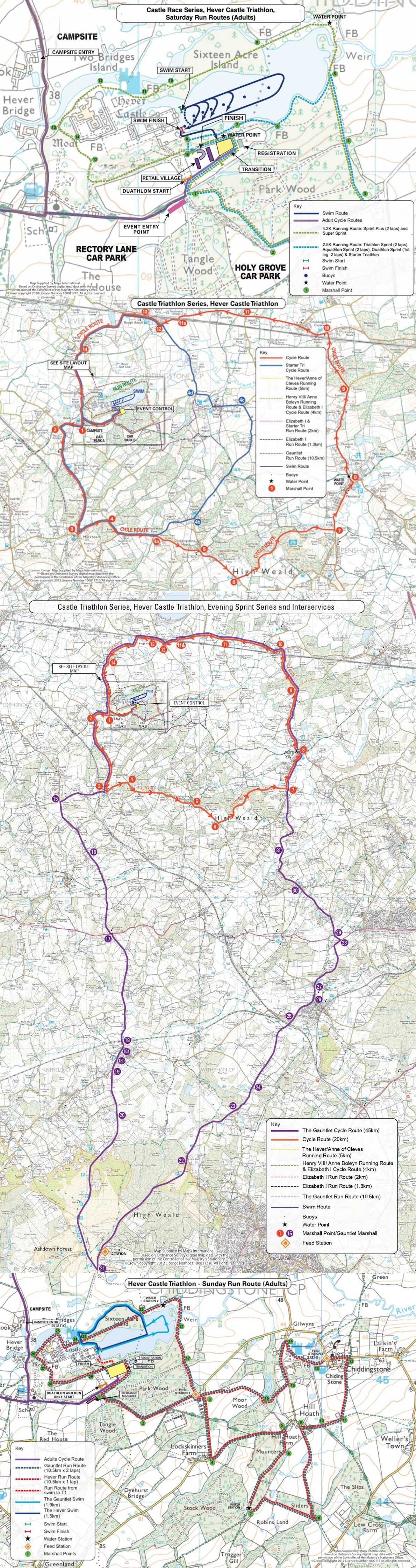Hever Castle Multisport Festival Route Map