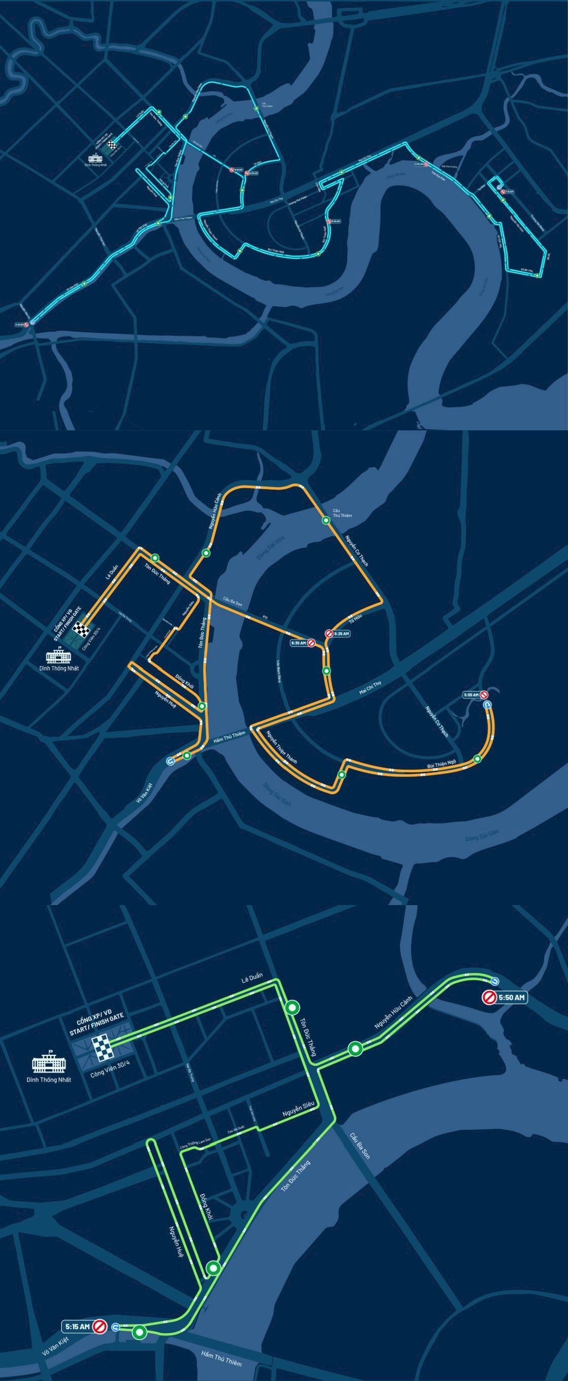 Ho Chi Minh City Marathon 路线图