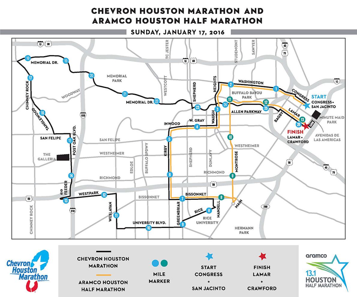 Houston Marathon 2024 Map - Audre Doralynne