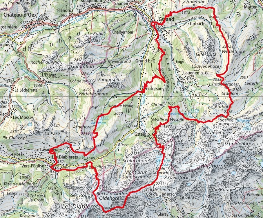 Humani'Trail - Grand Raid Sherpa Mappa del percorso