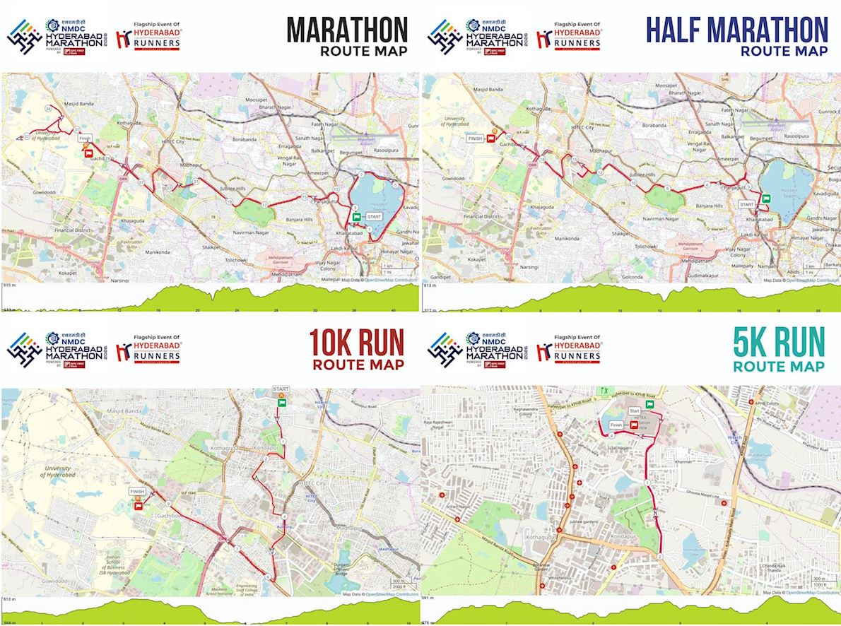 NMDC Hyderabad Marathon ITINERAIRE