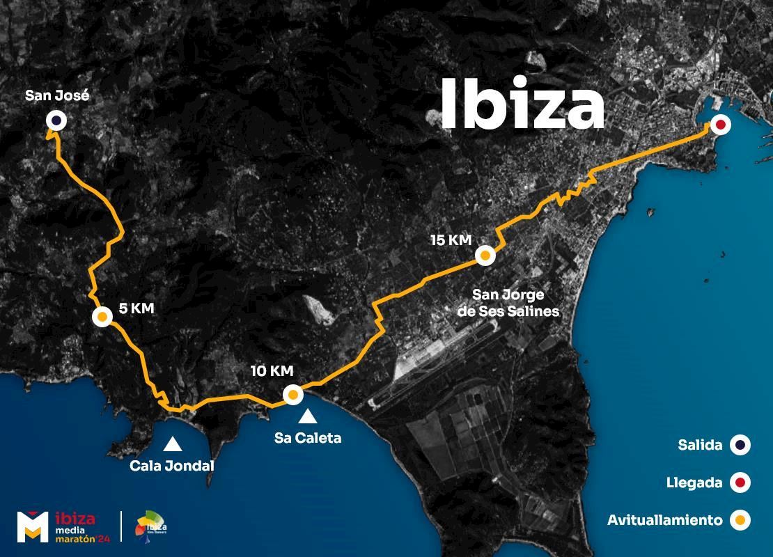 Ibiza Half Marathon MAPA DEL RECORRIDO DE