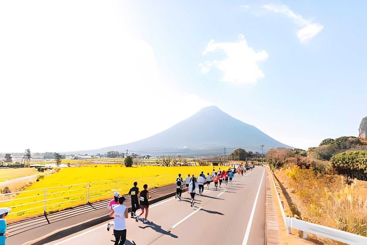 ibusuki city rape blossoms marathon