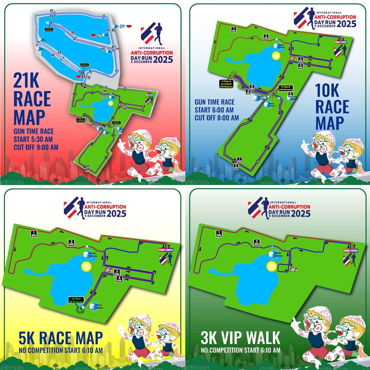 International Anti-Corruption Day Run MAPA DEL RECORRIDO DE