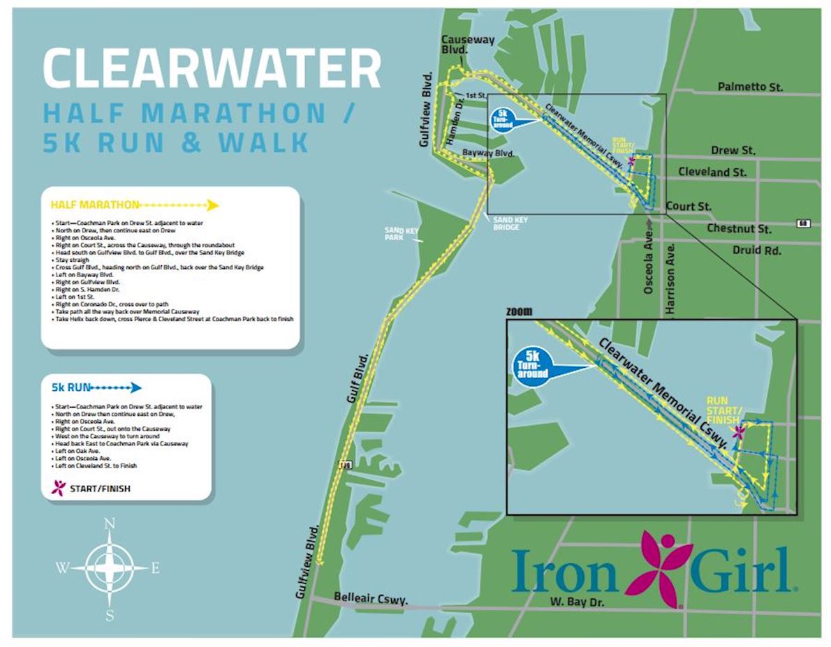 Humana Iron Girl Clearwater Half Marathon and 5K Run and Walk