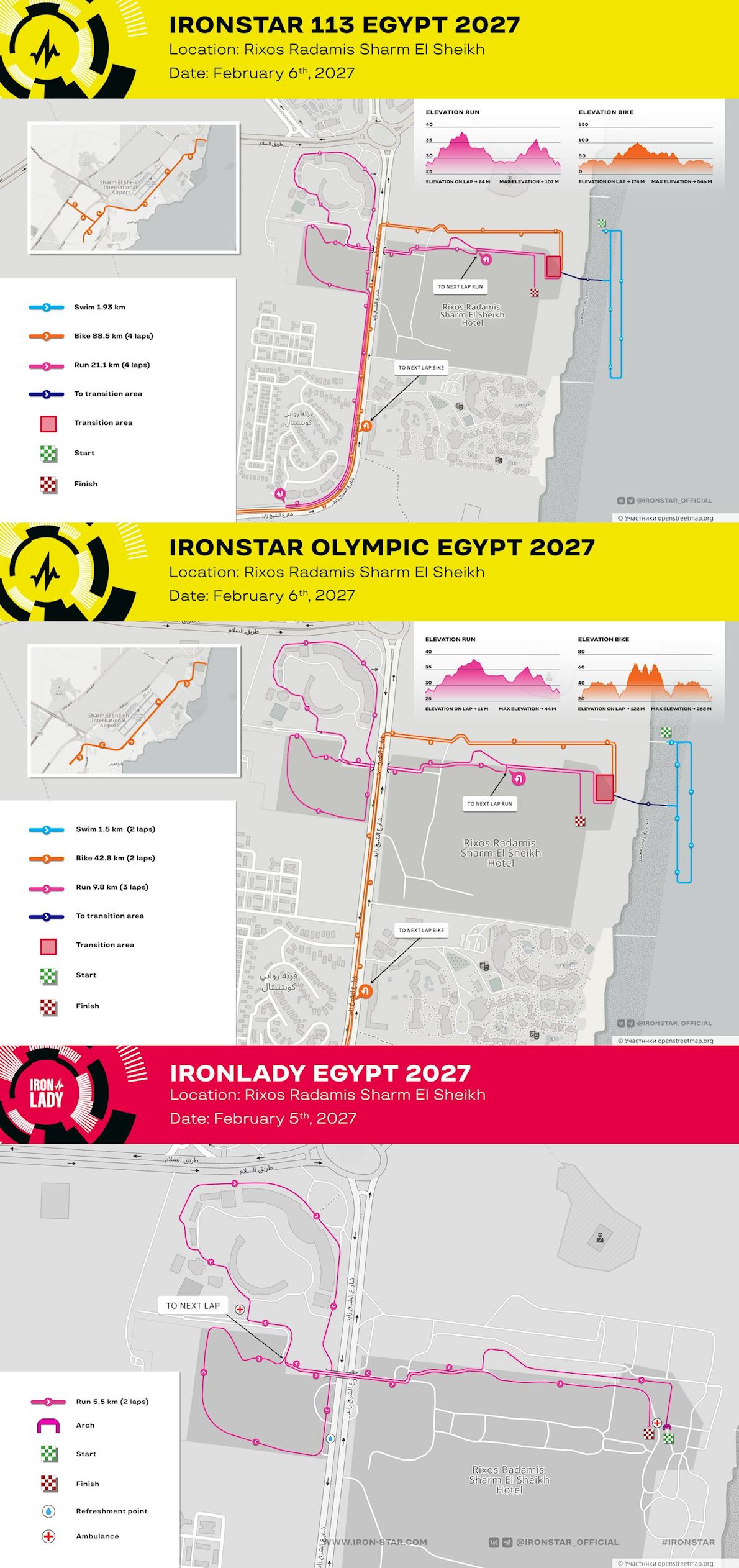 IRONSTAR Egypt Route Map