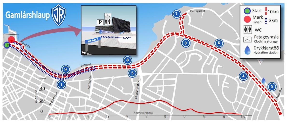 IR's New Year's Eve Race Route Map