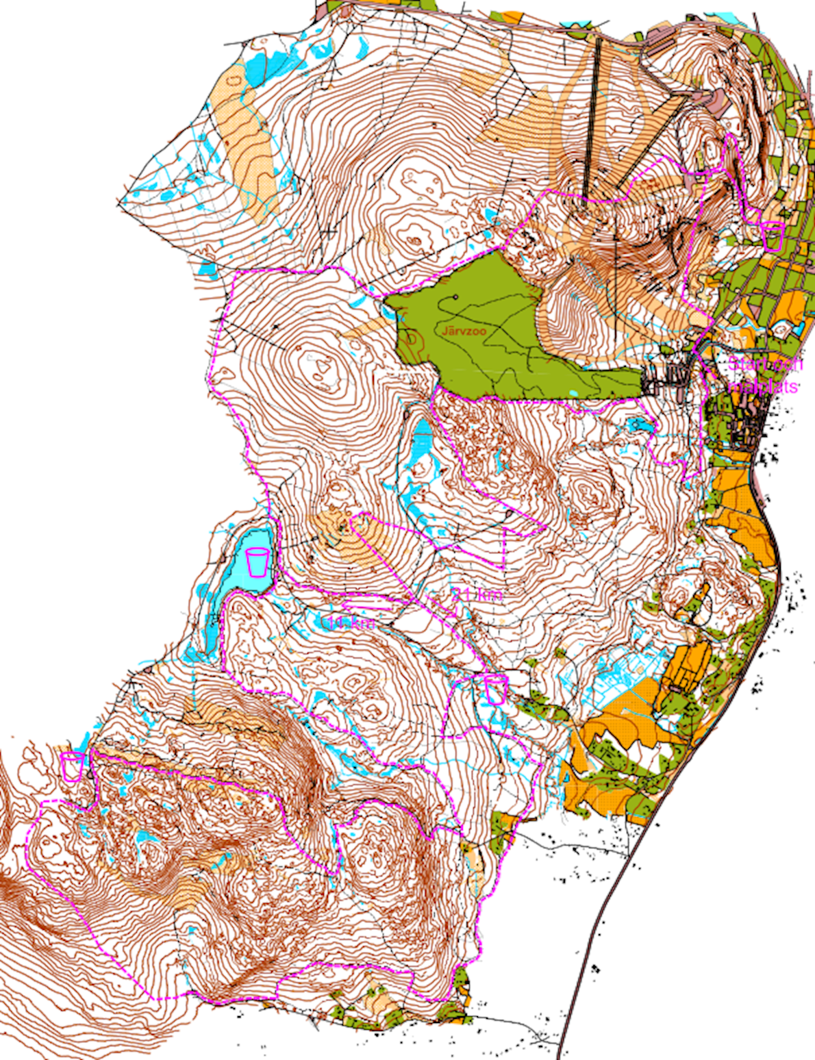 Järvloppet MAPA DEL RECORRIDO DE