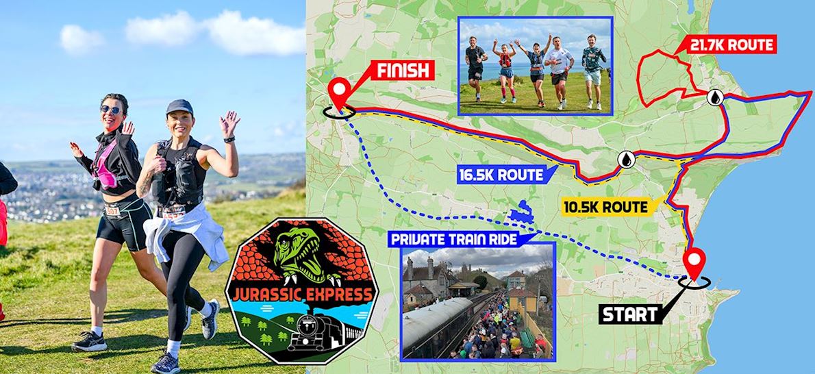 Jurassic Express Trail Run Route Map