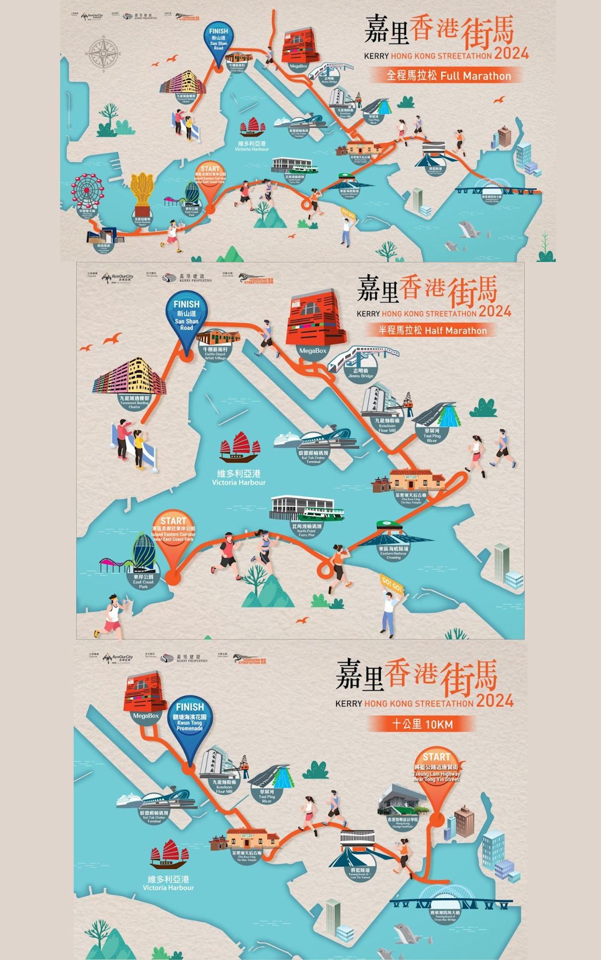 Kerry Hong Kong Streetathon Route Map