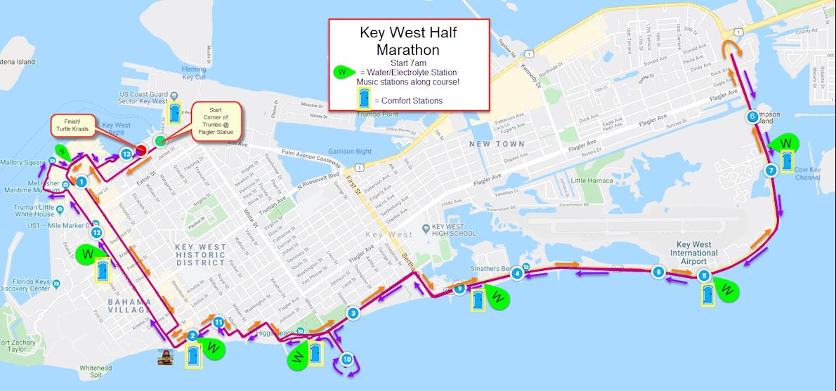 Key West Half Marathon, 1月 15 2023 World's Marathons