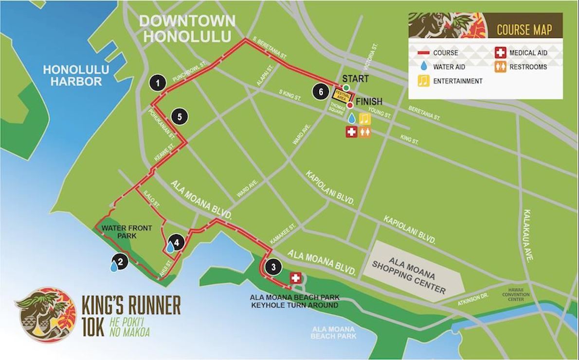 King's Runner 10K MAPA DEL RECORRIDO DE