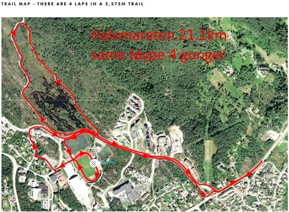 Knarvikmila - The Great Fjord Run Route Map