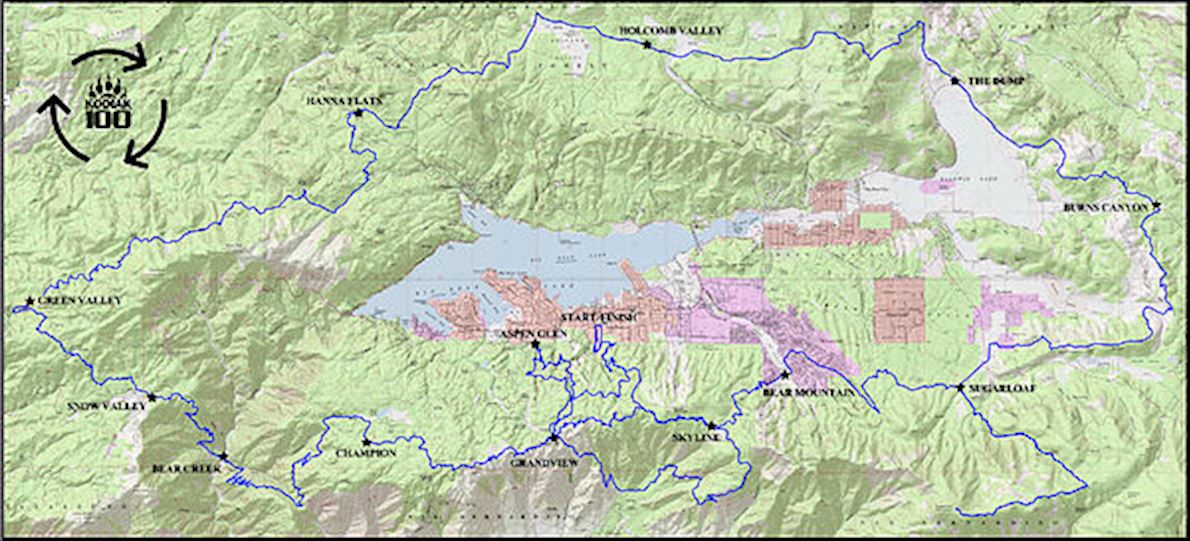 Kodiak Ultra Marathons Mappa del percorso