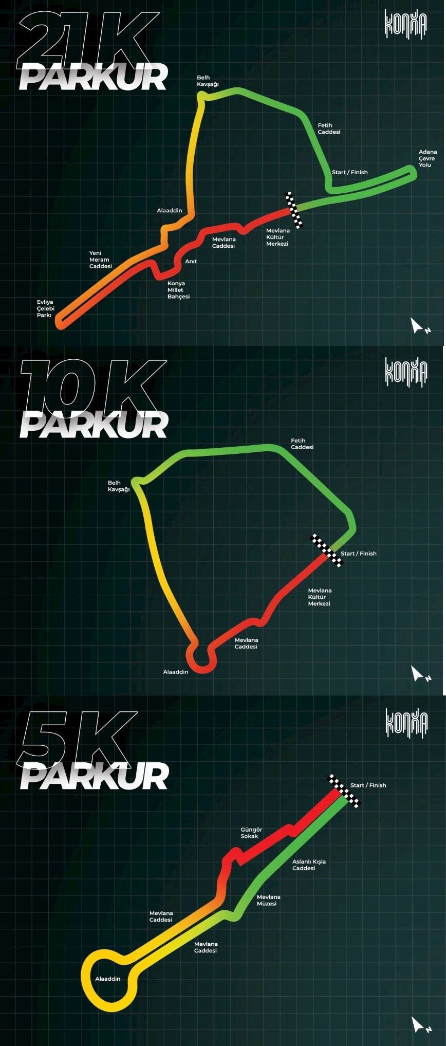 Konya Half Marathon Route Map