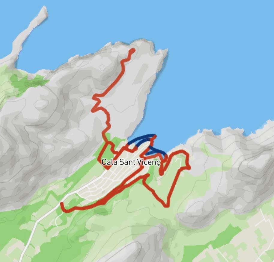 La Maleïda Swimrun Route Map