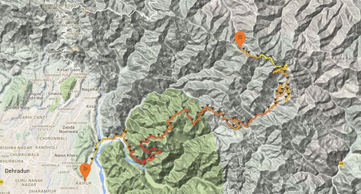 La Ultra - Garhwal Runs Route Map