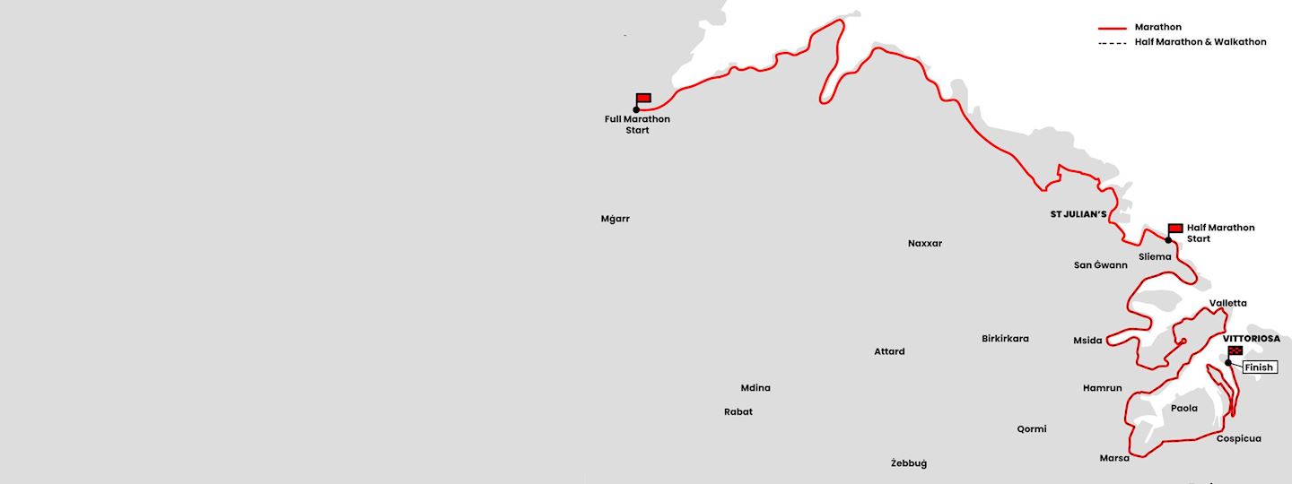 La Valette Marathon, 23 Mar 2025 World's Marathons