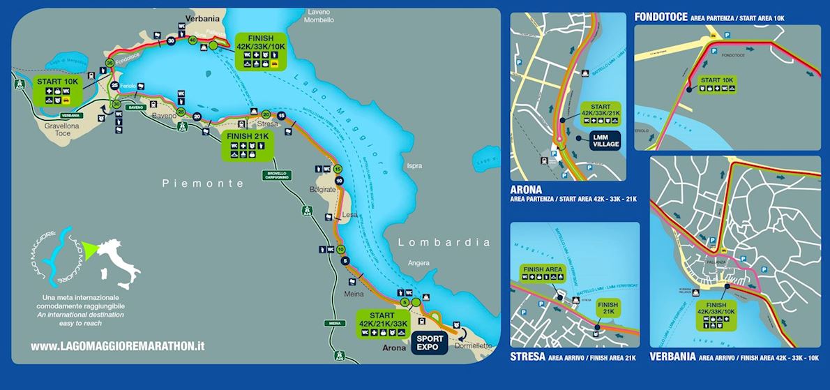 Lake Maggiore Marathon ITINERAIRE