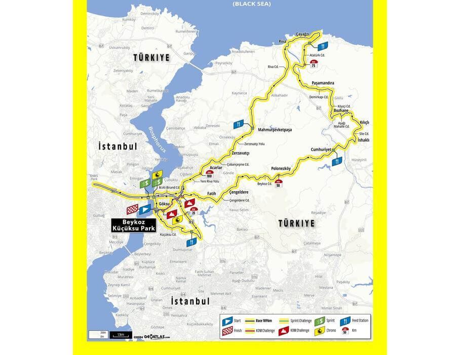 L'Étape Türkiye by Tour de France Route Map