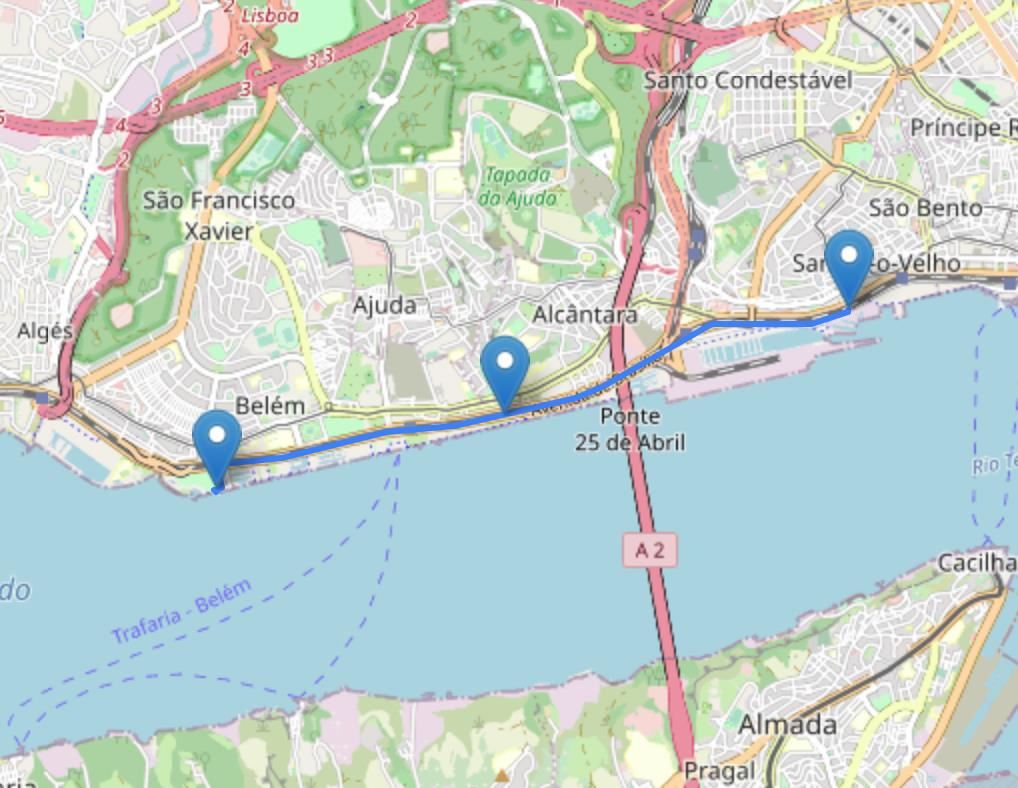 EDP Lisbon Women's Run 路线图