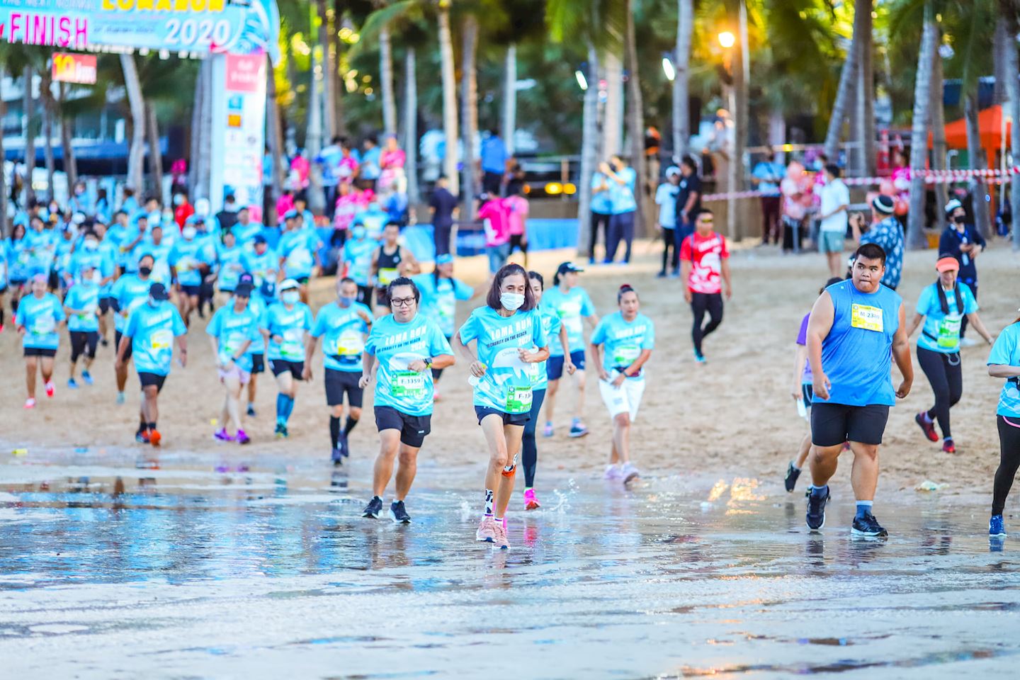 loma run on the beach