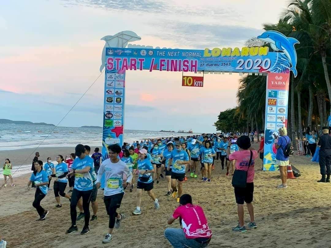 loma run on the beach