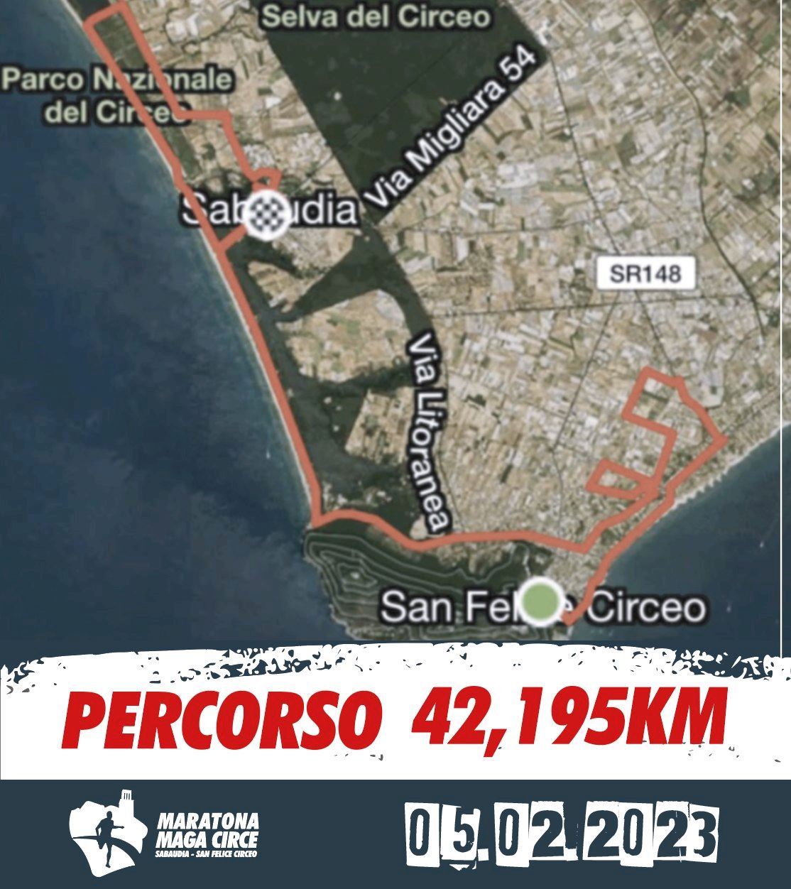 Maga Circe Marathon Route Map