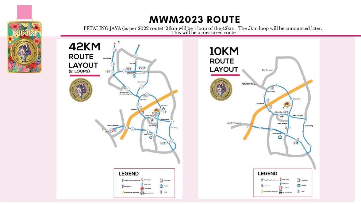 Malaysia Women Marathon Route Map