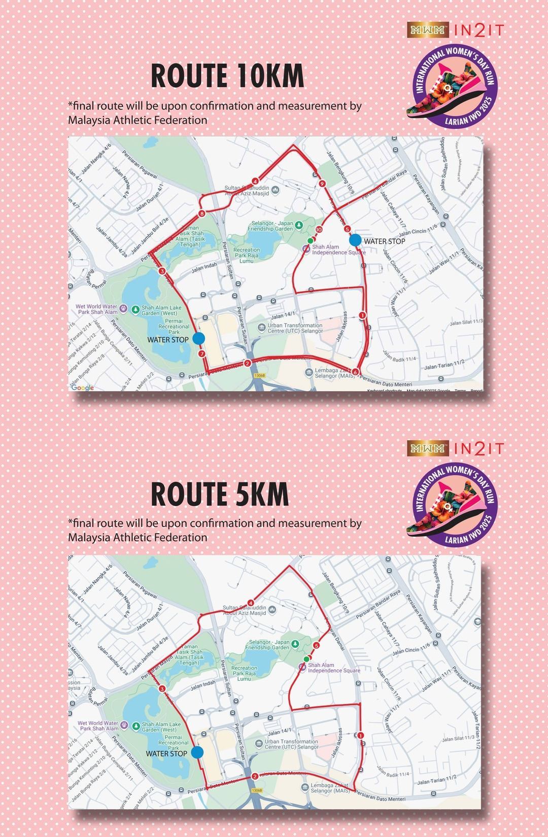 Malaysia Women Marathon MAPA DEL RECORRIDO DE