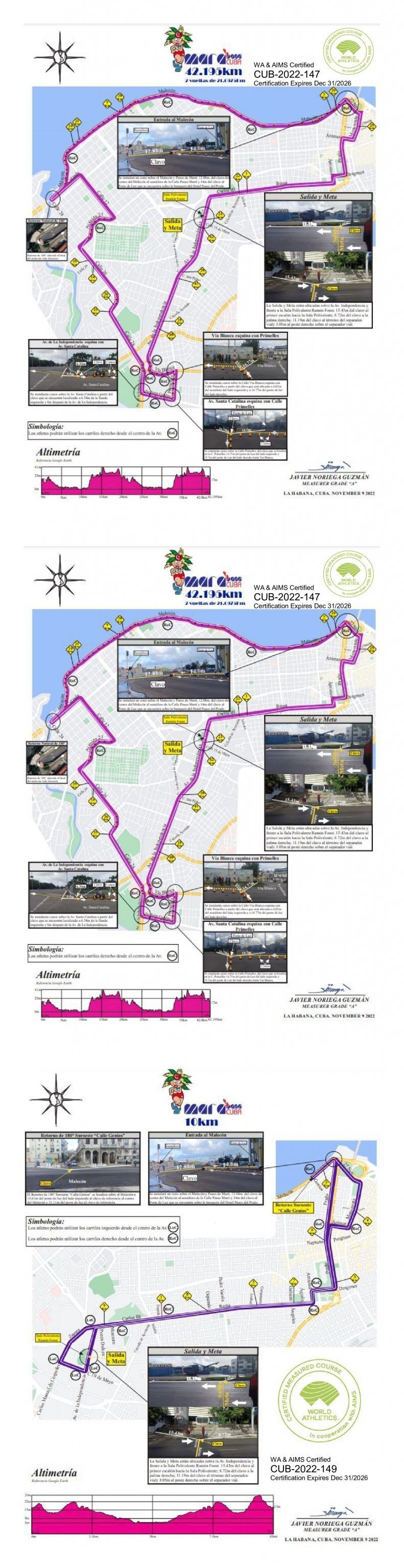 Marabana Cuba Route Map