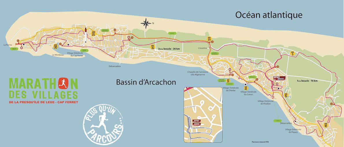 Marathon des Villages Route Map