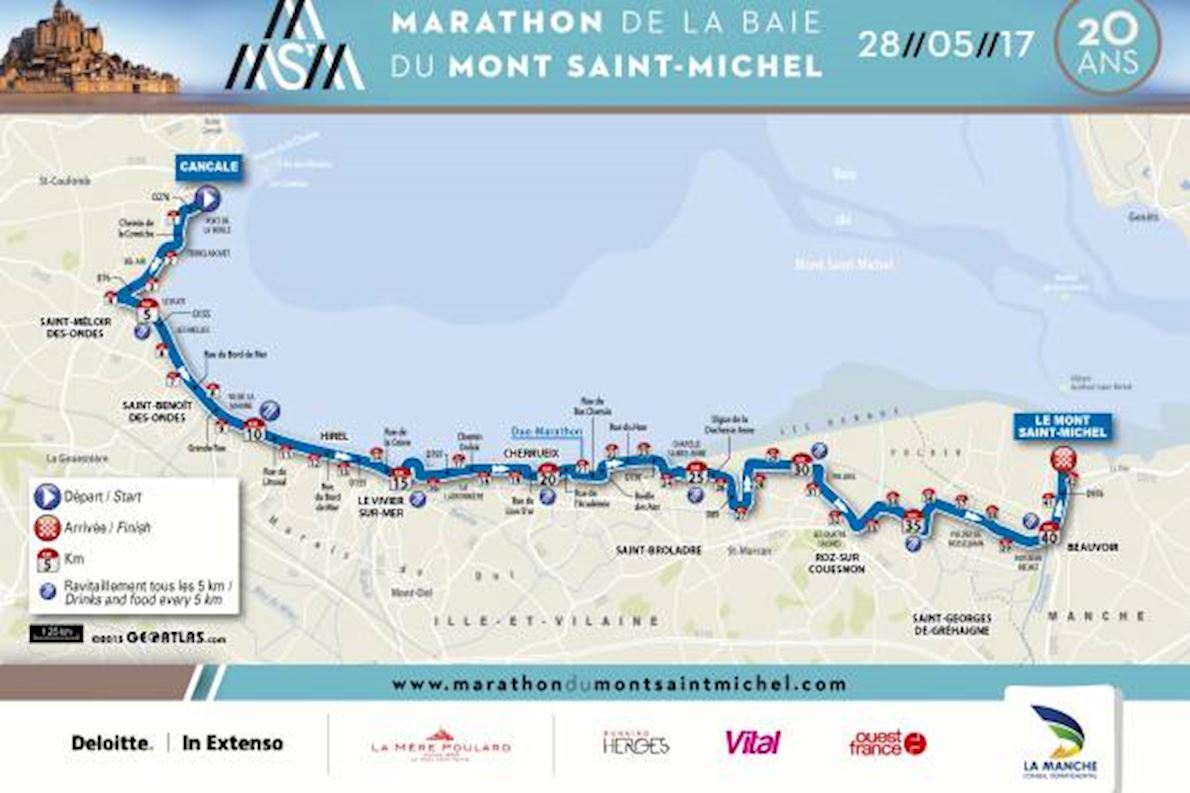 Mont St Michel Ferry Map