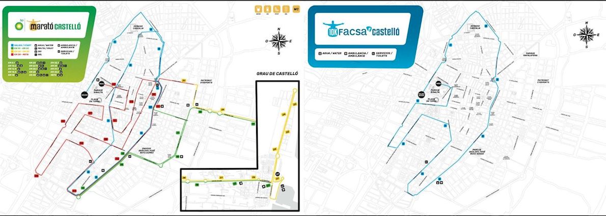 Maraton bp Castellon Route Map