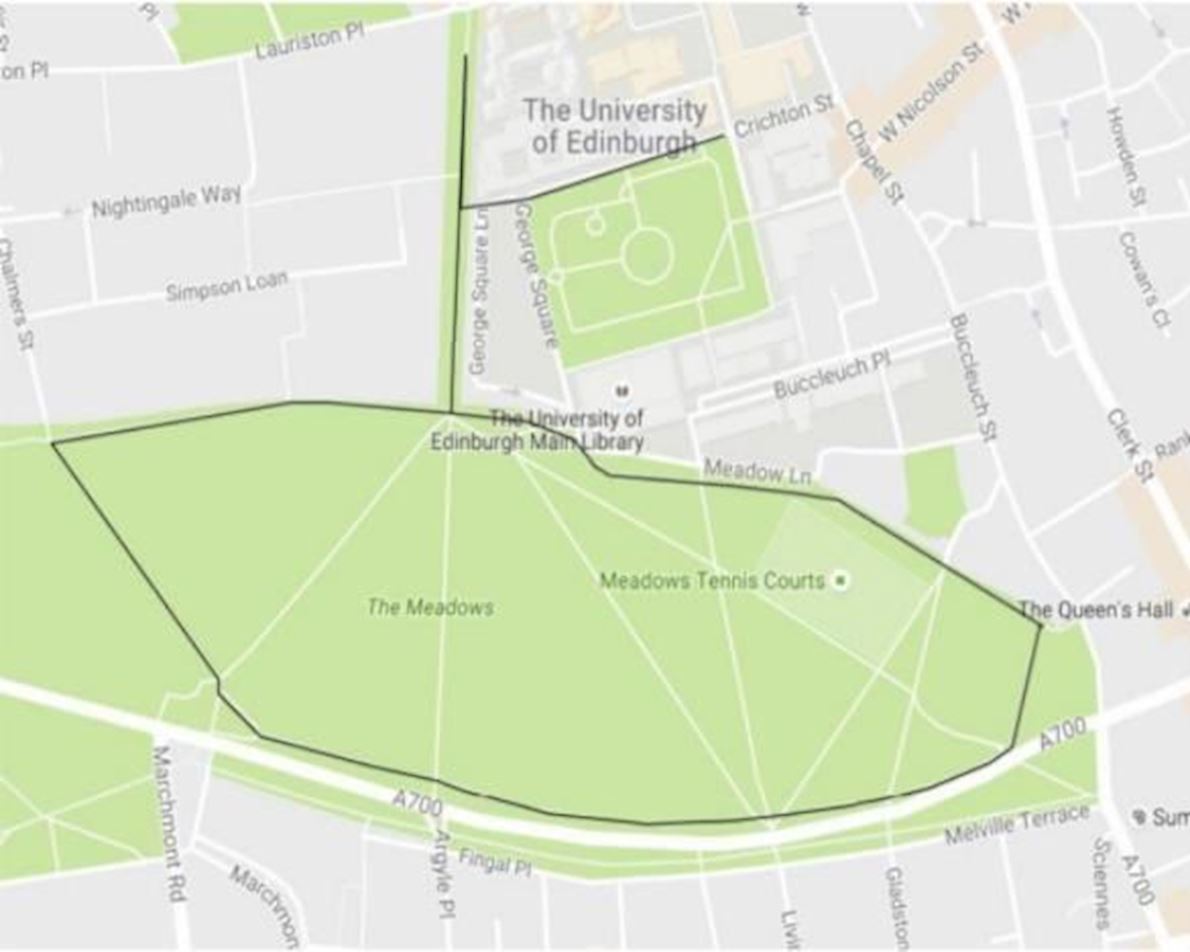 Meadows Marathon Mappa del percorso