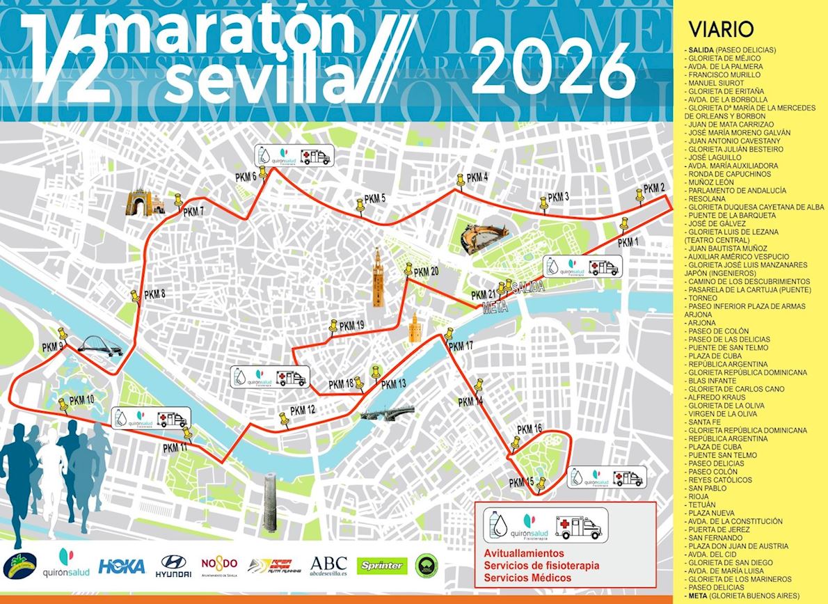 Seville Half Marathon 25 Jan 2026 World S Marathons Medio Maraton De Sevilla 1190 